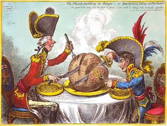 cartoon of James Fillray The Scourge of Napoleon