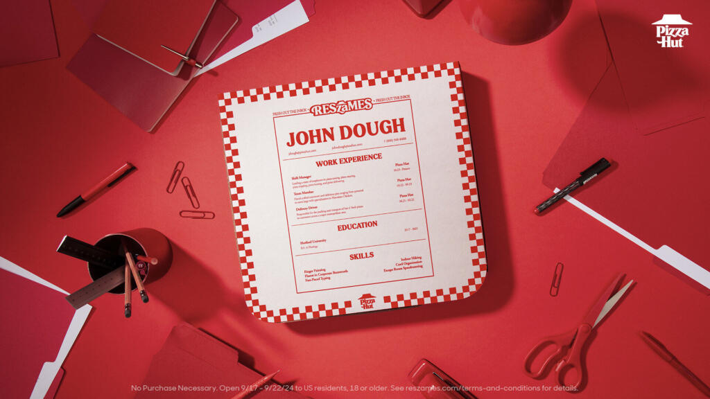 image of pizza box resume