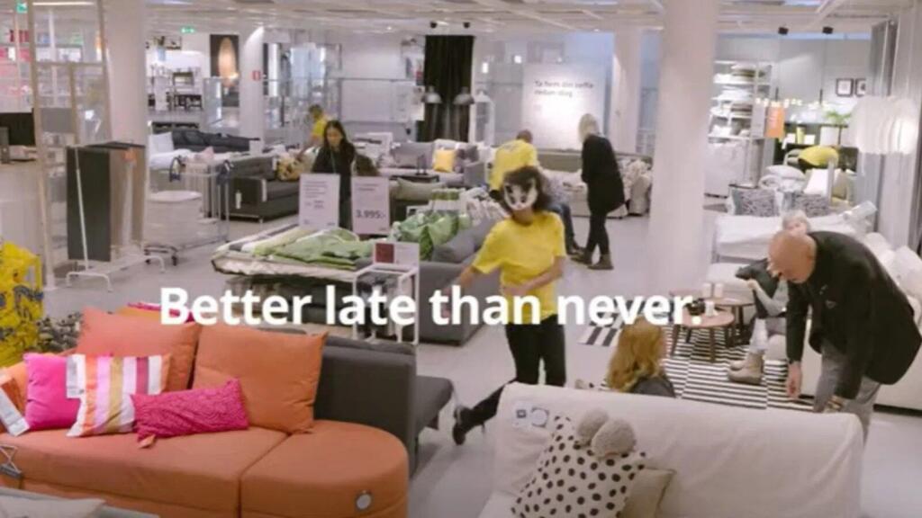image of Ikea team doing the harlem shake ad