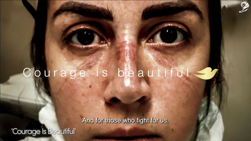 dove courage is beautiful ad