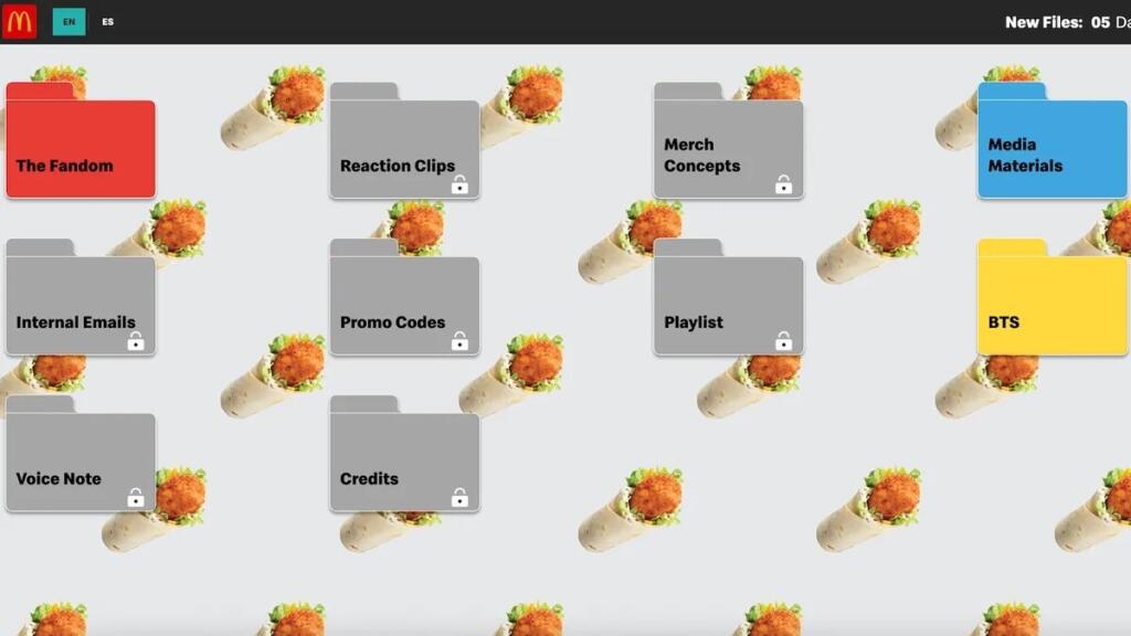 social ad for mcdonald's snack wrap