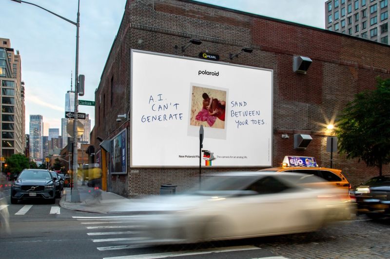 Polaroid campaign AI