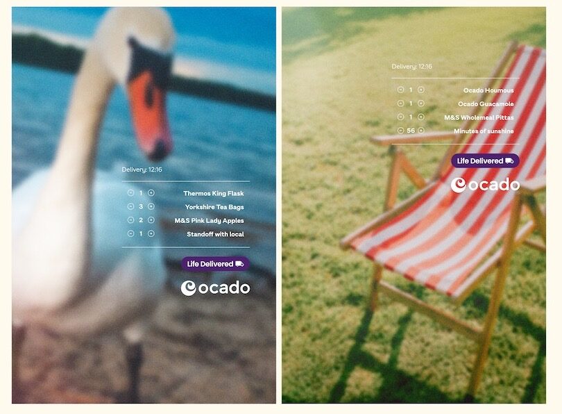 ocado shopping ad