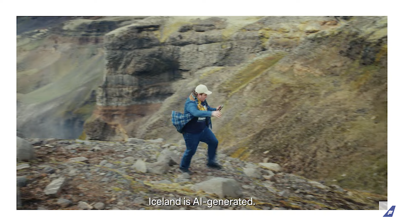 Icelandair AI ad