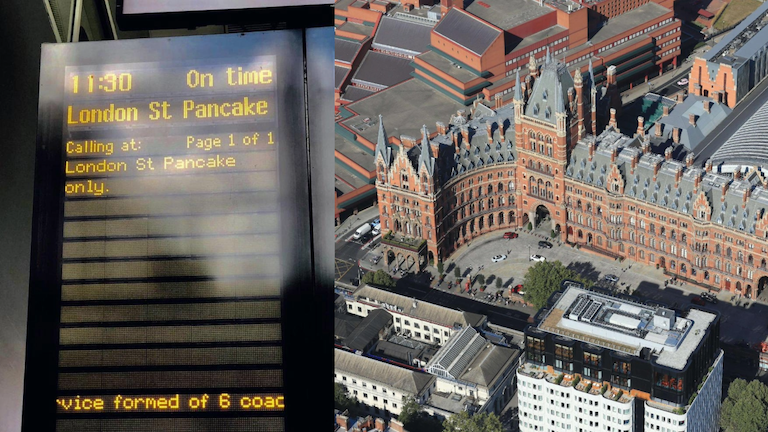 london train ad