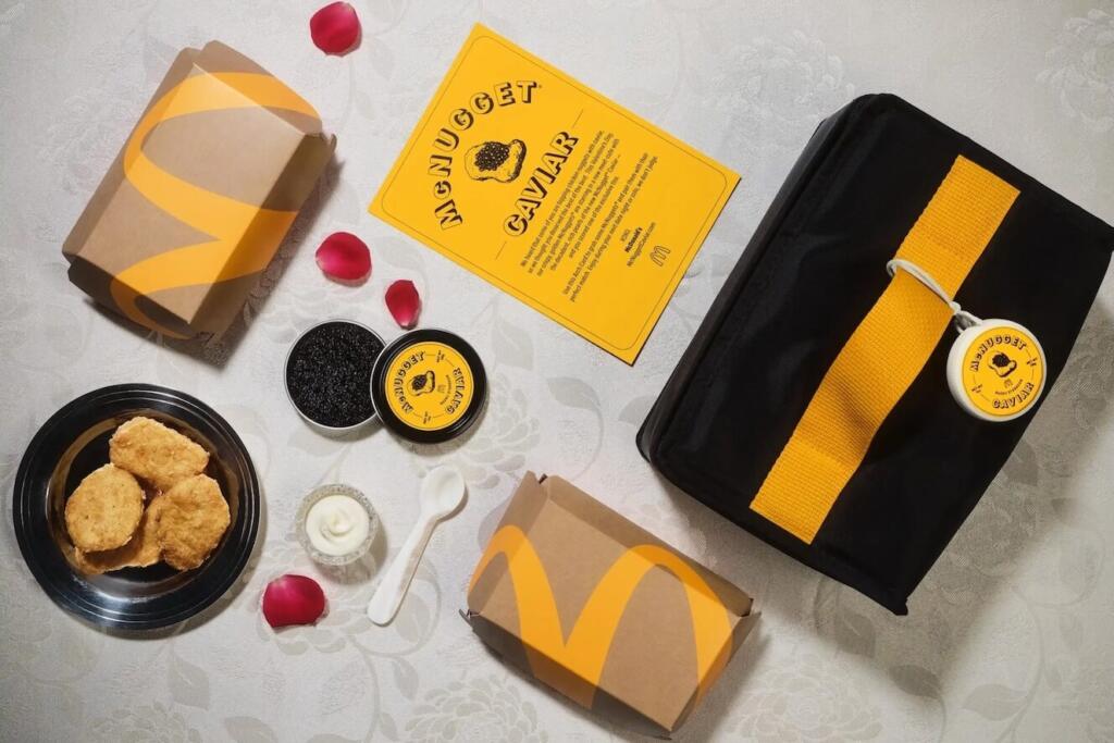 McDonalds Mcnugget caviar vday ad