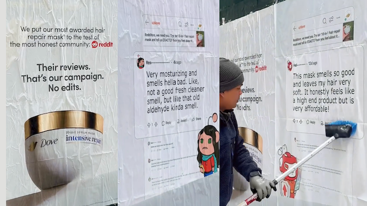 Dove Reddit campaign ad