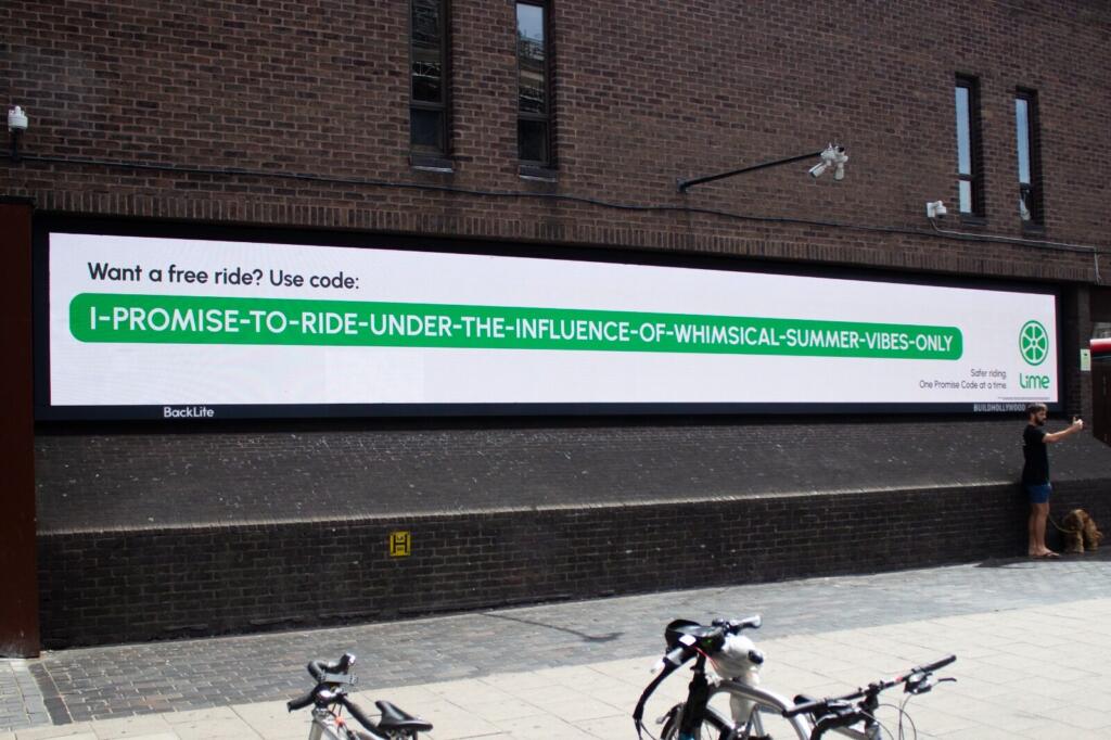 Lime rider safety ad