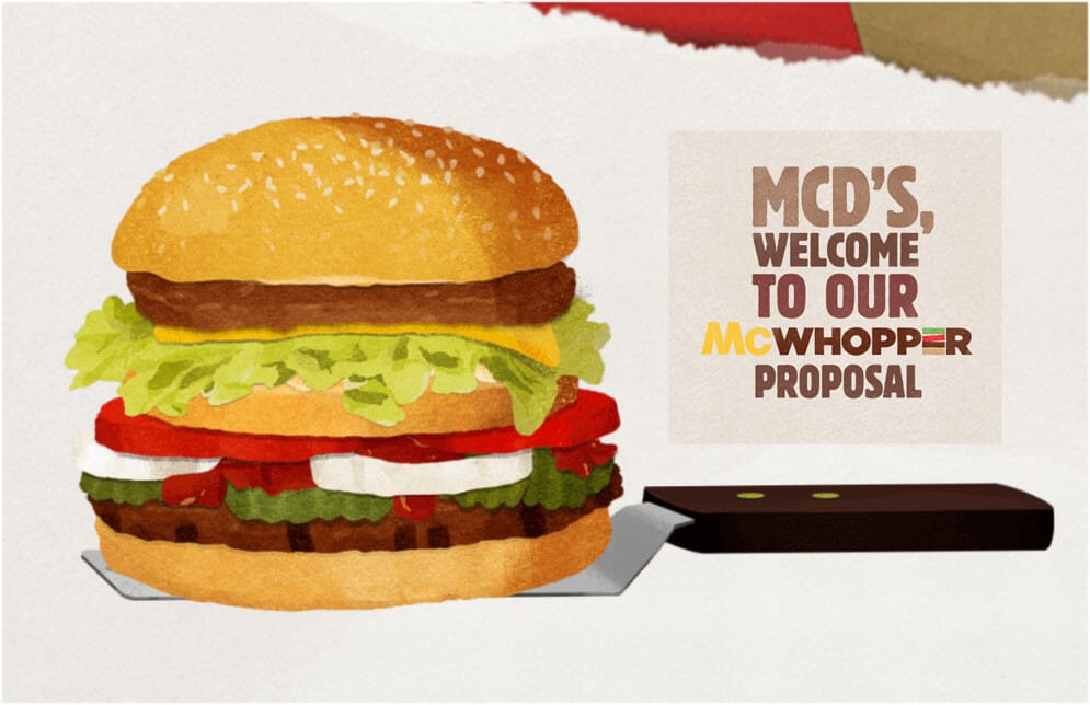 Campaña de Burger King para firmar la paz con McDonald's