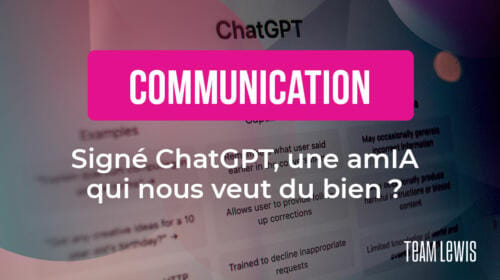 Signé ChatGPT, une amIA qui nous veut du bien ?