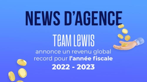 TEAM LEWIS annonce un revenu total record pour son année fiscale 2022/2023