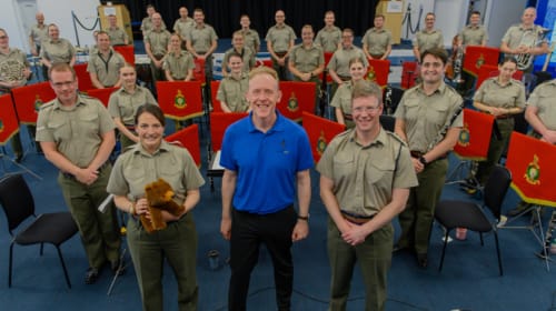 The Band of the Royal Marines launches Christmas single with the acclaimed Music Man Project