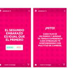 Esempio di nuova grafica Prénatal per Instagram