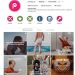 Esempio di nuova grafica Prénatal per il feed di Instagram