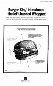 burger king left-handed whopper