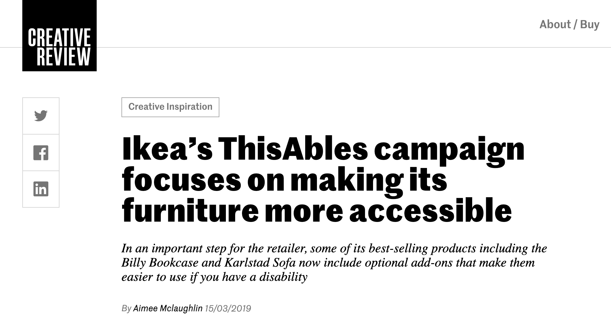 Thisables Ikea ThisAbles: campaña de marketing social