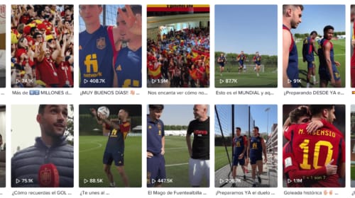 Selección española de fútbol: conexión más allá del campo con Tiktok