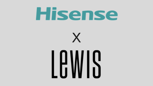 Hisense fait équipe avec LEWIS !
