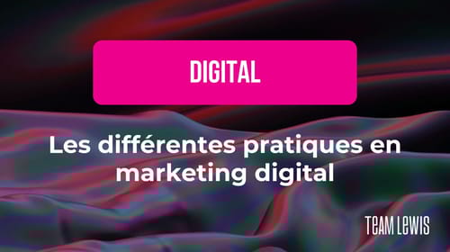 Les différentes pratiques en marketing digital