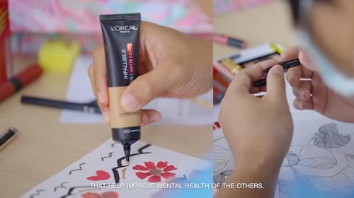 “Beauty Inside Out”: L’Oréal transforma el maquillaje caducado en arte terapéutico