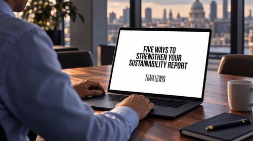 Five ways to strengthen your sustainability report