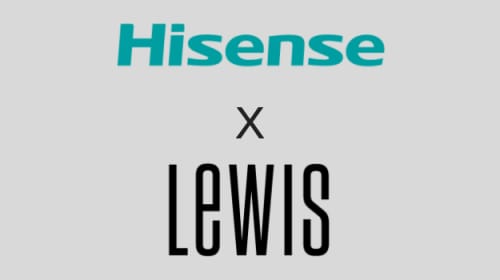 Hisense fait équipe avec LEWIS !