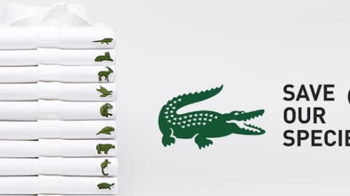 Lacoste cambia su logo por 10 especies en peligro de extinción