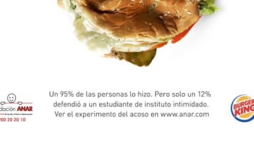 Bullying Jr : la campaña de concienciación social de Burger King