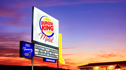 Motel infiel de Burger King, campaña de redes sociales