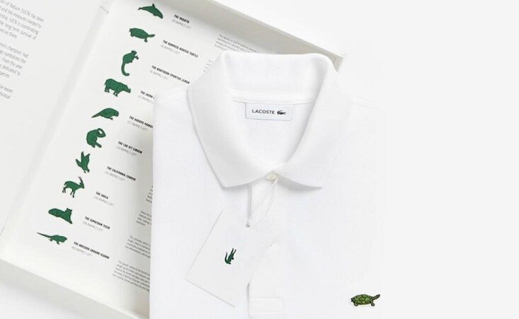 Lacoste cambia su logo por 10 en peligro de extinción