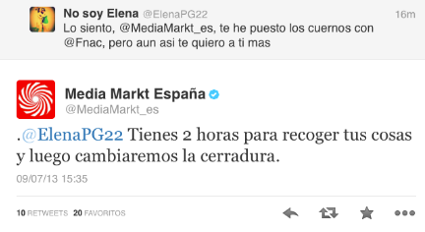 Mejor respuesta community manager MediaMarkt