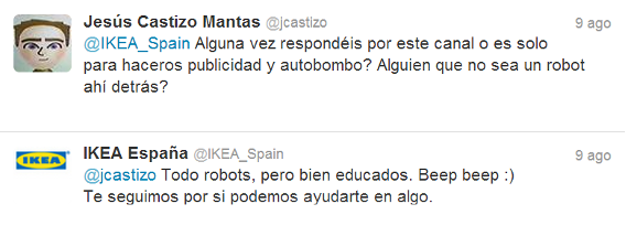 mejor respuesta community manager ikea