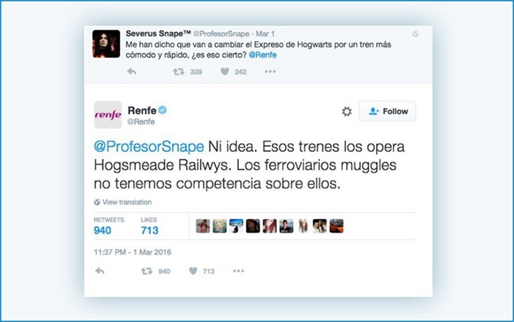 mejor respuesta community manager renfe