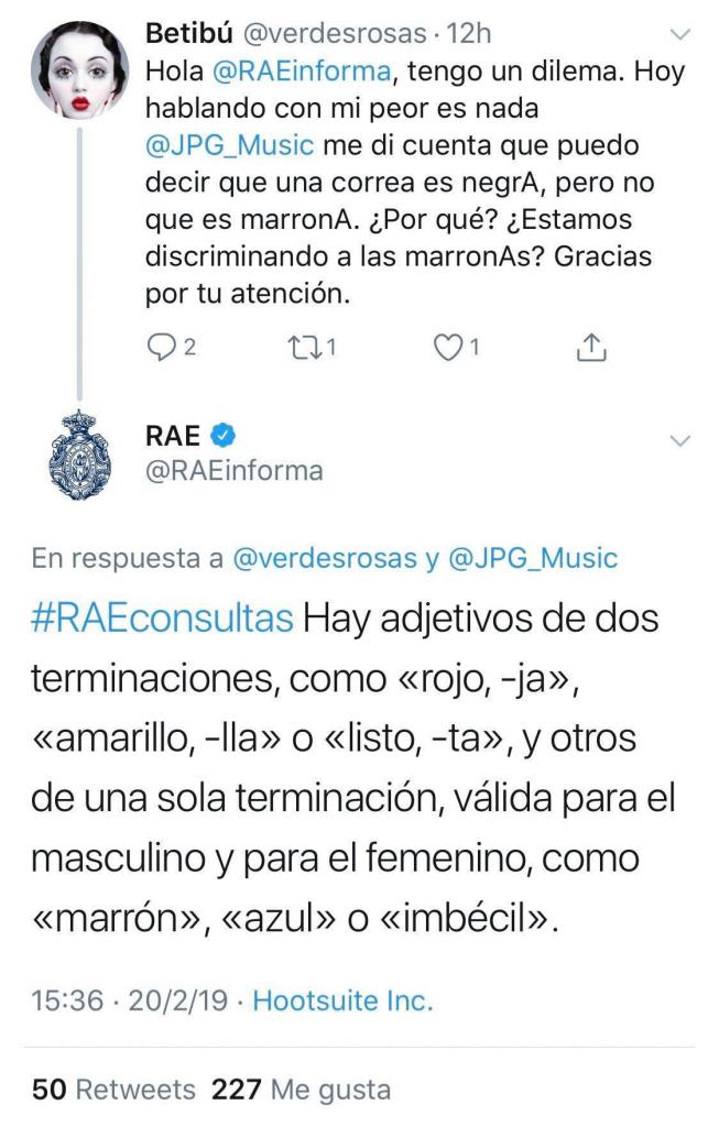 respuesta rae