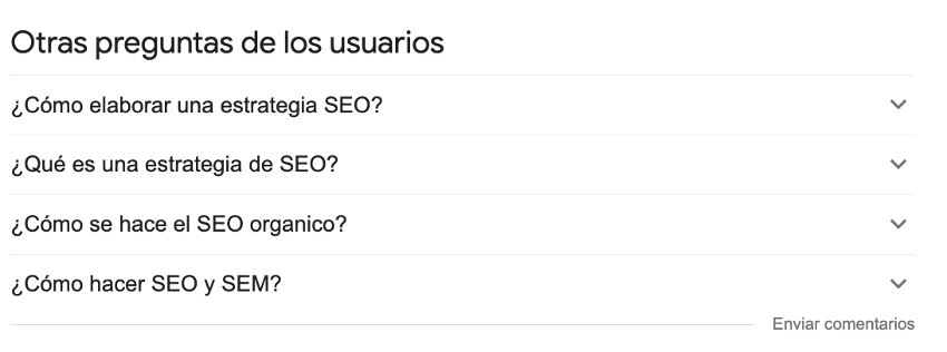 Preguntas frecuentes crear estrategia SEO