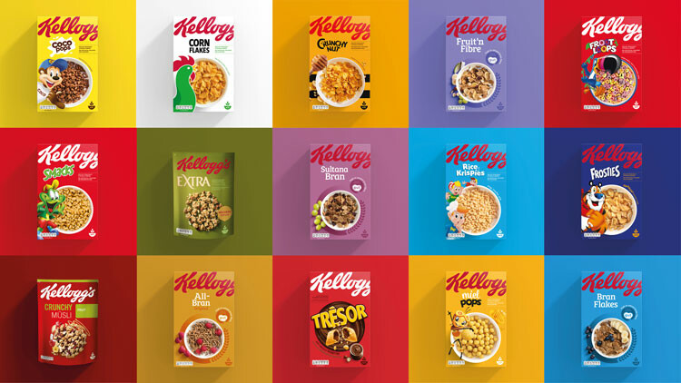 Rebranding Cajas kellogs