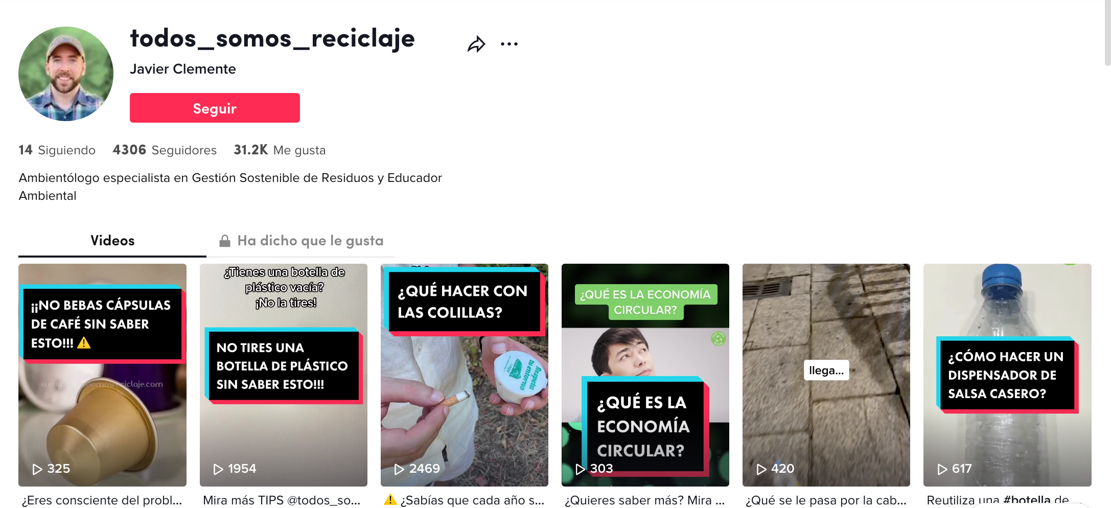 Todos somos reciclaje Tiktok