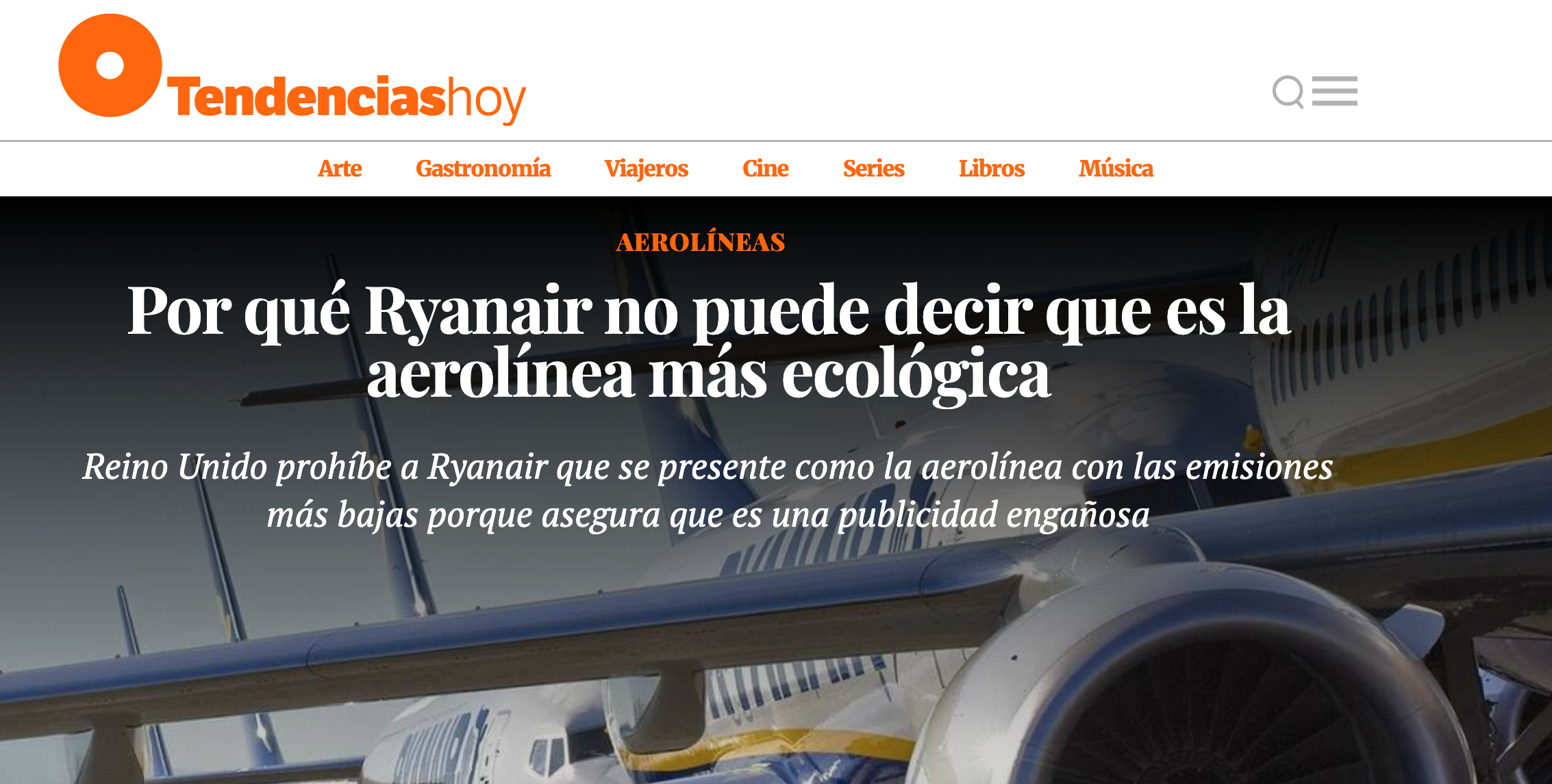 campaña greenwashing ryanair