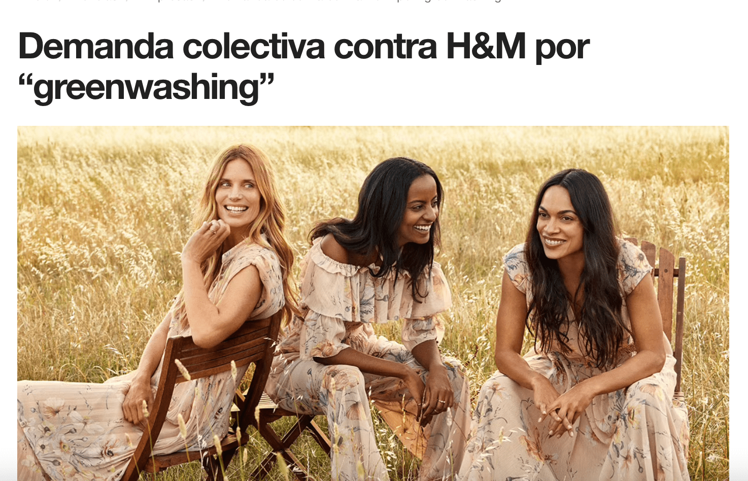 campaña greenwashing H&M