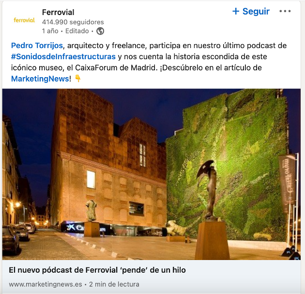 linkedin Ferrovial