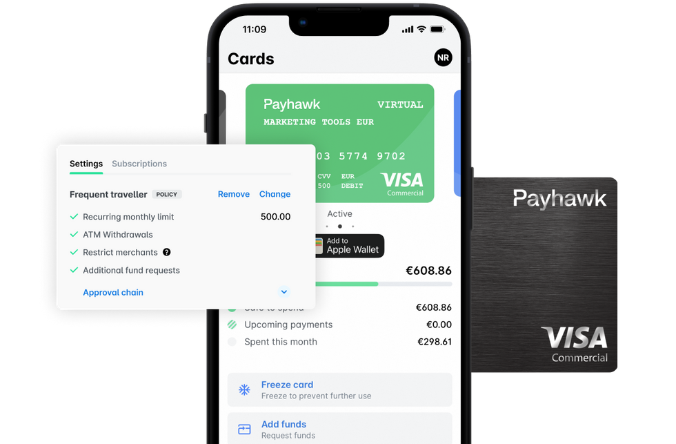 Payhawk app fintech