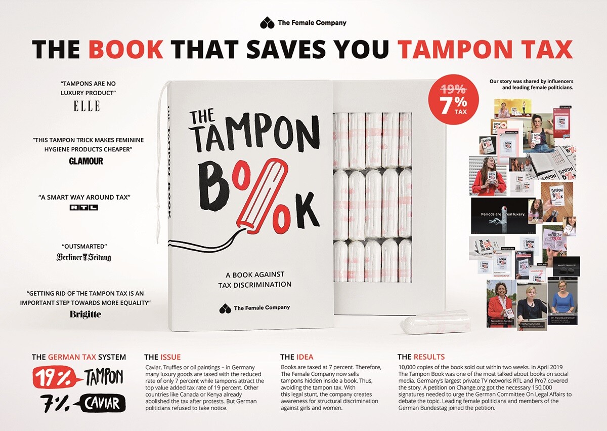 resultados campaña The Tampon Book