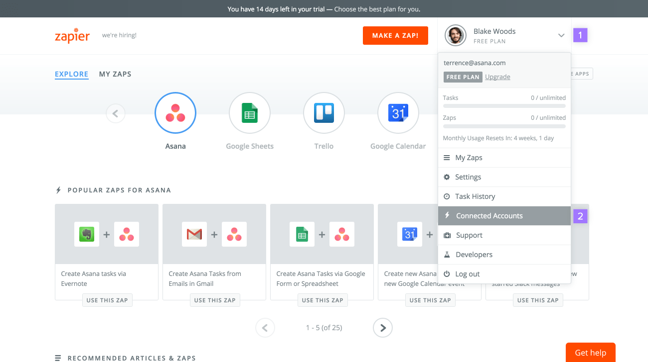 panel zapier