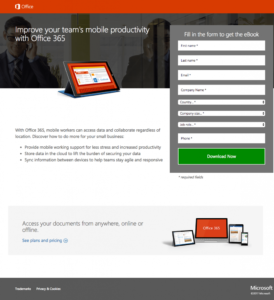 Ejemplo Securitas cómo diseñar una landing page