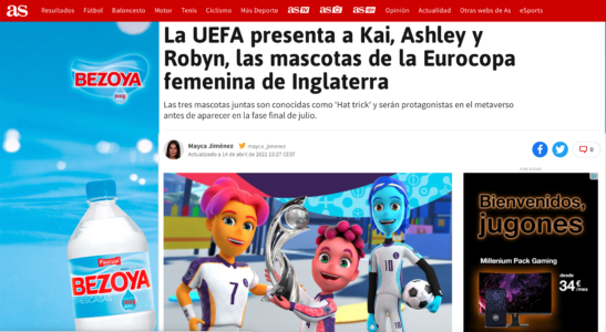noticia campaña del metaverso de la UEFA