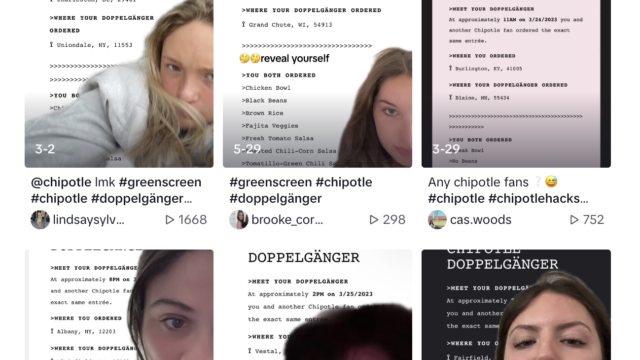 TikTok videos Chipotle