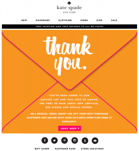 Exemple d'un emailing promotionnel