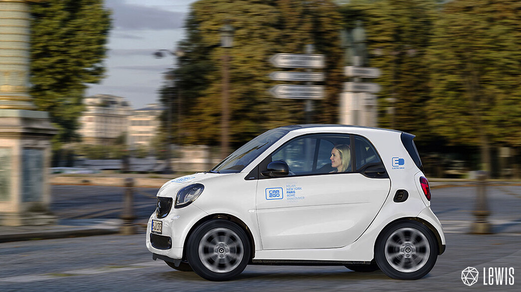 car2go roule avec LEWIS