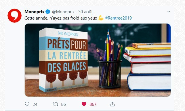 Monoprix glaces