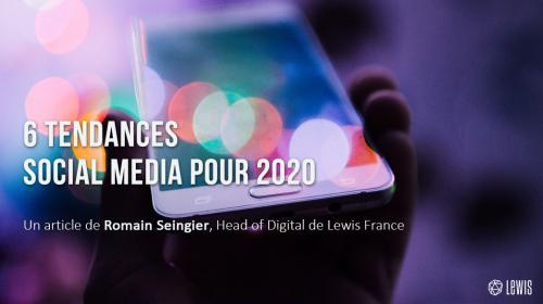 6 tendances social media 2020